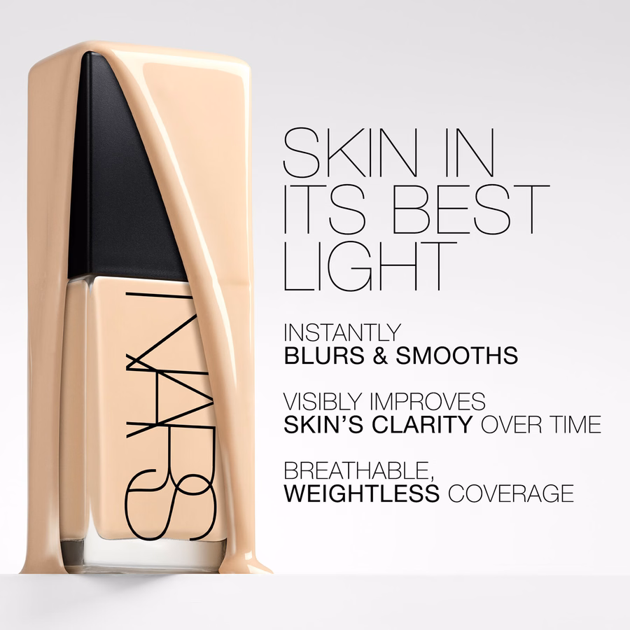 Fondotinta avanzato per la cura della pelle che riflette la luce